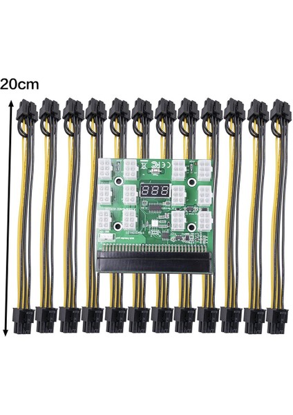 12 Pcı-E Bağlayıcı Breakout Kurulu Hp Ila 6 + 2 Pin Kabloları Kartı + 20CM Kablo (Yurt Dışından) modelleri