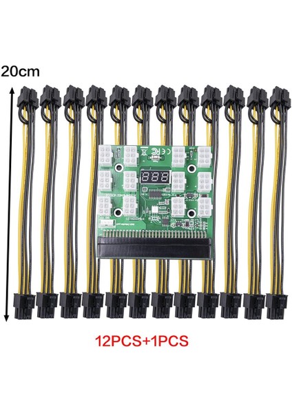 12 Pcı-E Bağlayıcı Breakout Kurulu Hp Ila 6 + 2 Pin Kabloları Kartı + 20CM Kablo (Yurt Dışından) fırsatları