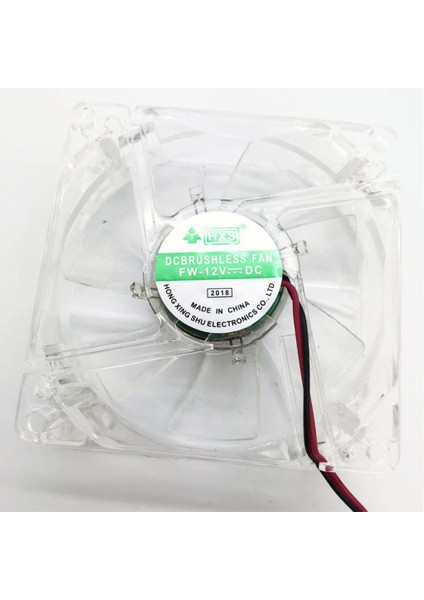 Bilgisayar 12V Dc Fırçasız Fan 4 LED 80MM 8025 Pc Kasası Soğutucu Soğutucu (Yurt Dışından)