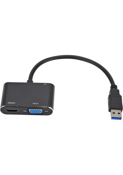 HDMI VGA Adaptörüne 2-In-1 USB Os Windows ile Yüksek Uyumlu Uyumlu (Yurt Dışından)