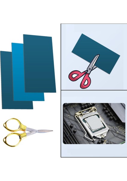 Termal Ped Mat 10W / M.k 100X50MM Cpu SSD Soğutucu Yüksek Sıcaklığa Dayanıklı (Yurt Dışından) indirimleri