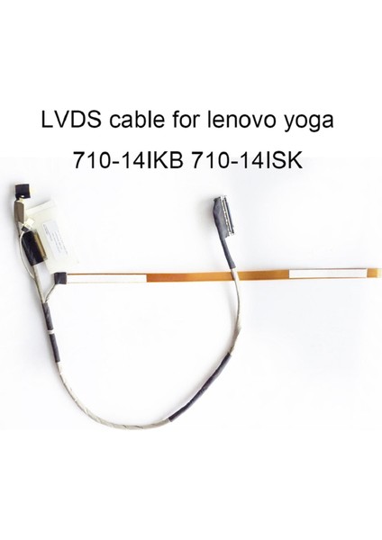 Ekran Kablosu Bilgisayar Bileşenleri Siyah Lenovo Yoga 710-14ISK 710-14IKB Için (Yurt Dışından)