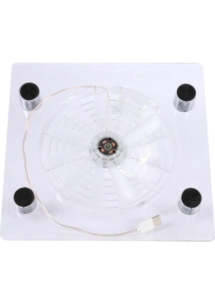 Dizüstü Soğutma Pedi Rgb LED Işık Fan Soğutucu Standı USB Soğutucu Mat (Yurt Dışından)