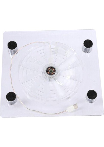 Dizüstü Soğutma Pedi Rgb LED Işık Fan Soğutucu Standı USB Soğutucu Mat (Yurt Dışından)