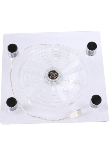 Dizüstü Soğutma Pedi Rgb LED Işık Fan Soğutucu Standı USB Soğutucu Mat (Yurt Dışından)