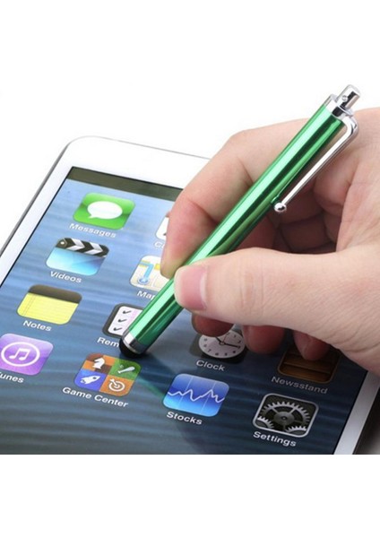 Universal Stylus Kalem 4'lü Mikrofiber Yüksek Hassasiyetli Kapasitif Kalem Kolay Taşıma Için Gömlek Klipsli Yeşil (Yurt Dışından)