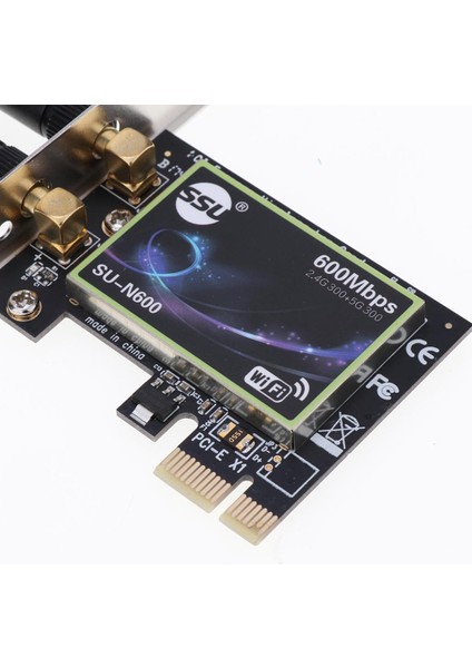 WIN7/WIN8/WIN10.3 Için 600MBPS Wifi Wlan Kart Pcı-E Ağ Kartı Lan Adaptörü (Yurt Dışından)