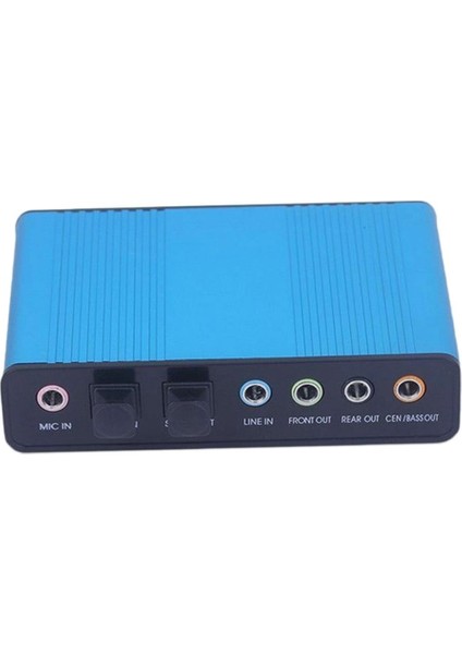 USB 6 Kanal 5.1 Dizüstü Pc Için Ses Harici Optik Ses Kartı Adaptörü (Yurt Dışından)