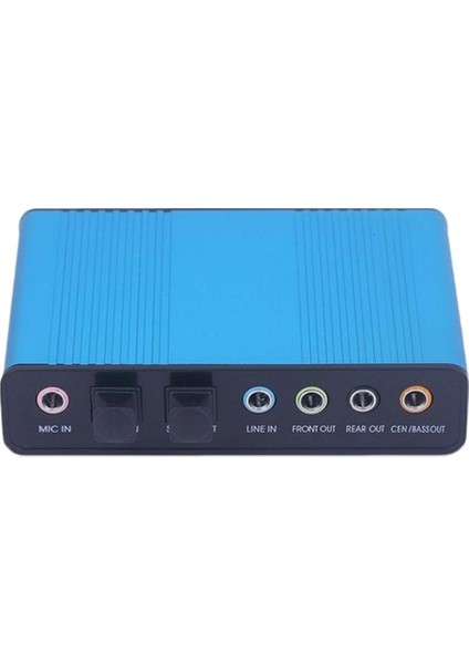 USB 6 Kanal 5.1 Dizüstü Pc Için Ses Harici Optik Ses Kartı Adaptörü (Yurt Dışından)