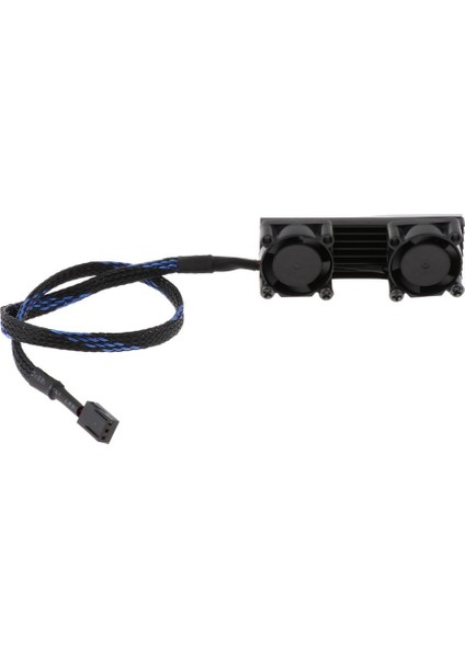 M.2 SSD 2280 3 Pin Çift Aktif Soğutma Fanı Lavabo Termal Pad Siyah (Yurt Dışından)