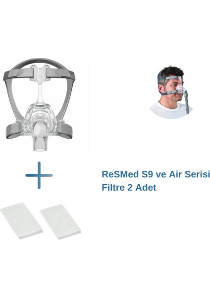 Mirage Fx Cpap Burun Maskesi+S9 Ve Air Serisi Filtre 2'Li