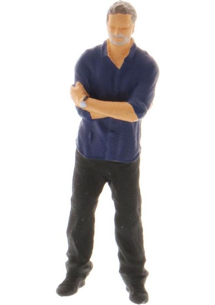 1:64 Boyalı Minyatür Figürler Oyuncak Plastik Figürin Diy Bina Diorama Dekor Koyu Mavi (Yurt Dışından) indirimleri