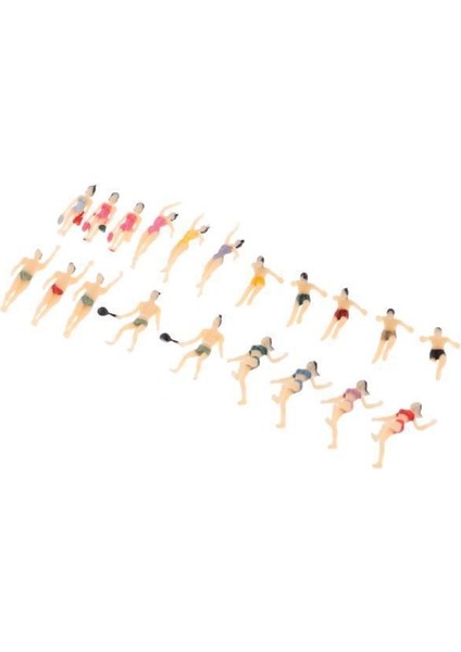 3x Paketi / 20 Parça N Skala 1/150 Boyalı Modeller Şekil Halkları Erkek (Yurt Dışından)