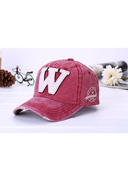 Sporstore Şapka,cap Şapka, Erkek Kadın Şapka, W Şapka, W Snapback Kırmızı