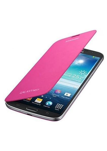 I9200 Galaxy Mega Flip Cover Orjinal Kılıf - Pembe EF-FI920BPEGWW