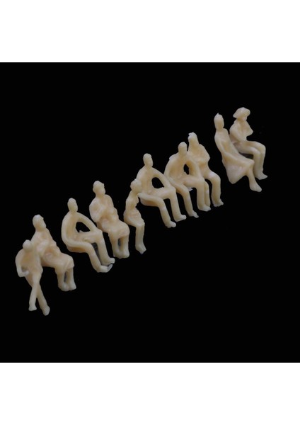 3x Model Tren Boyasız Oturmuş Insanlar Yolcular Rakamlar 1.5 cm 3 Adet (Yurt Dışından)