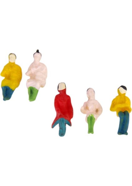 16X100X Boyalı Model Tren Oturmuş Insanlar Yolcular Şekil 1: 100 Tt Ölçekli 16 Adet (Yurt Dışından) fırsatları