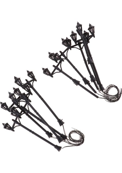 4x 1/75 - 1/200 Sokak Işık Tren Kum Masa Modeli Için LED Çift Kafa Lambası (Yurt Dışından) modelleri