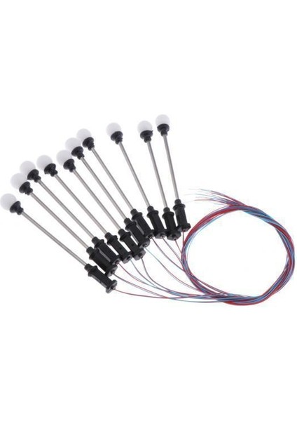 2x 10X Model Demiryolu Tren Lambası Post Dollhouse Peri Bahçesi Sokak Işıkları Ho Ölçek Leds Toplu (Yurt Dışından)