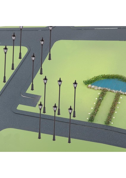 30 Miniatür Sokak Hafif Demiryolu Lambası Post Aksesuarları 1: 150 Seti (Yurt Dışından) fırsatları