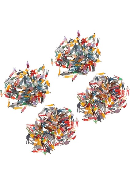 400X Tiny Insanlar Demiryolu Sokak Kum Masası Manzarası Için Rakamlar 1: 50-1: 300 (Yurt Dışından)