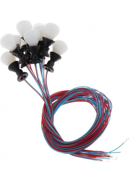 10PCS Model Demiryolu Tren Lambası Bahçe Sokak Işık Ho Ölçek Led'ler 1.3cm (Yurt Dışından) indirimleri