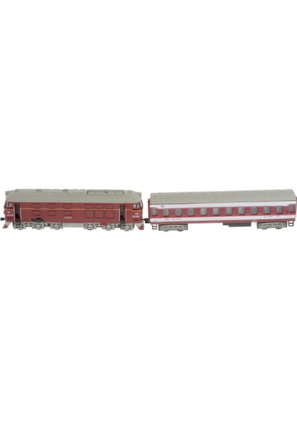 1:87 Simüle Edilmiş Tren Lokomotif Oyuncak Modeli Kırmızı (Yurt Dışından)