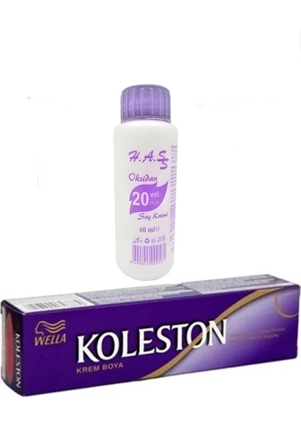 Koleston Tüp Saç Boyası 5.37 Kışkırtıcı Kahve + Oksidan 20 Volüm 60 ml