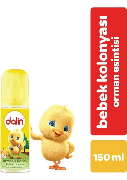 Bebek Kolonyası 150ML (Orman-Bahar-Çiçek-Okyanus) Karma 4 Lü Set