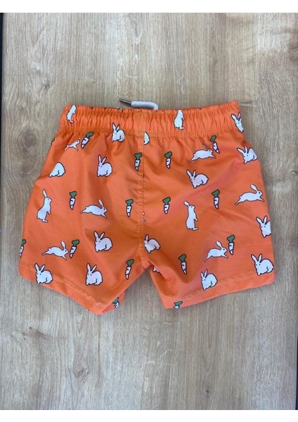 Sevimli Tavşan Desenli Hemen Kuruyan Erkek Çocuk Bebek Şort Mayo , Çocuk Deniz Şortu fiyatları