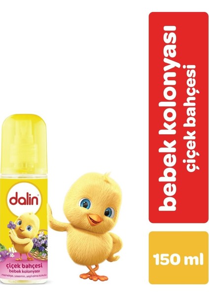 Bebek Kolonyası 150ML Çiçek Bahçesi (Menekşe-Yasmin-Yeşil Elma Kokulu) (3 Lü Set) fiyatları