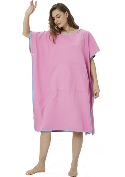 Yetişkin Çabuk Kuruyan Pelerin Plaj Banyo Havlusu (Yurt Dışından)