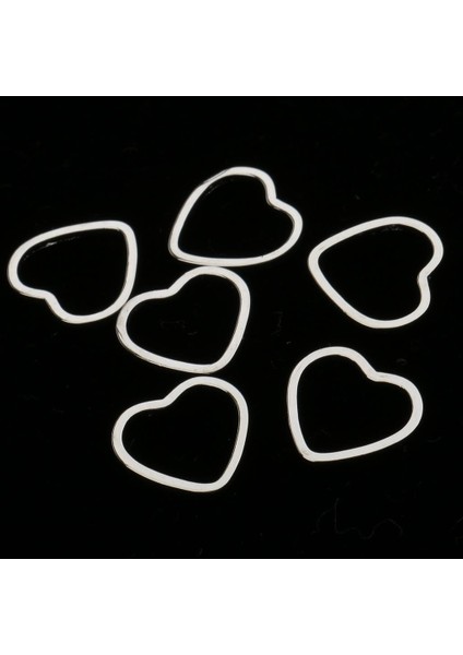2X20 Parça Alaşım Kalp Şekli Bulgular Takı Yapımı Zanaat Beyaz K 2 Adet Için Charms (Yurt Dışından) indirimleri