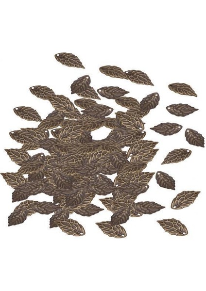 2X100 Adet Yaprak Charms Takı Bulguları Dıy Kolye Dekorasyon Antik Bronz 2 Adet (Yurt Dışından)