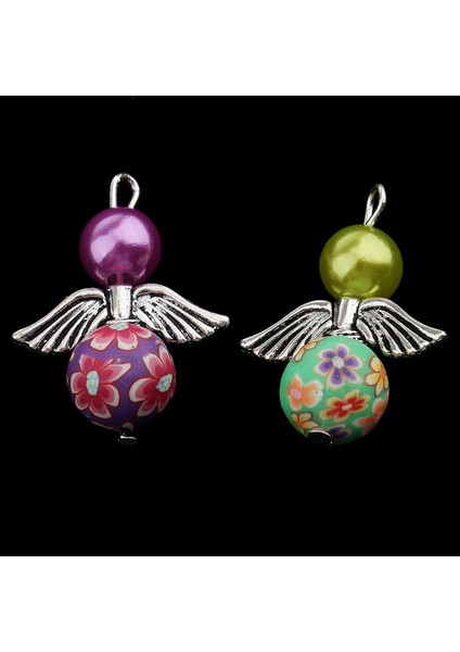 4X10 Adet Çeşitli Melek Kanatları Charms Inci Polimer Kil Kolye Bulguları 4 Adet (Yurt Dışından) fiyatları