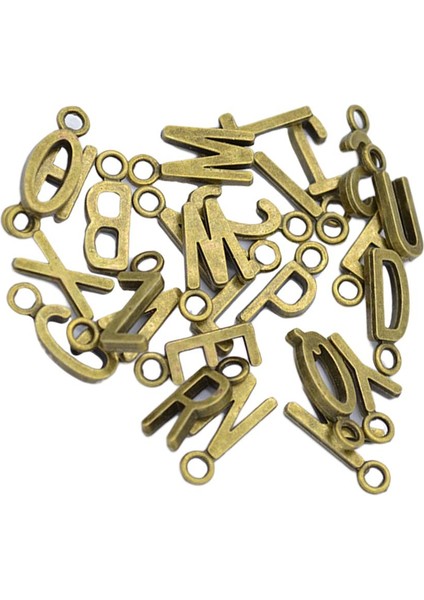 2X26 Adet Ingilizce Alfabe A-Z Harfleri Metal Dıy Charm Takı Bulma Aksesuar 2 Adet (Yurt Dışından) fırsatları