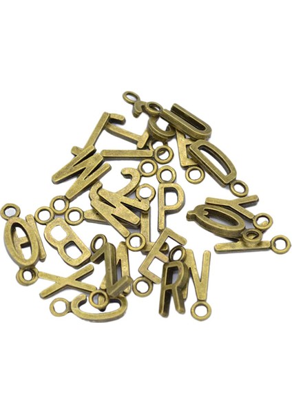 2X26 Adet Ingilizce Alfabe A-Z Harfleri Metal Dıy Charm Takı Bulma Aksesuar 2 Adet (Yurt Dışından) indirimleri