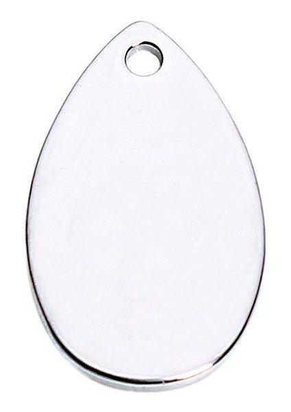4X20X 10X18MM Metal Waterdrop Boş Damgalama Takılar Tag Kolye Takı Yapımı 4 Adet (Yurt Dışından)