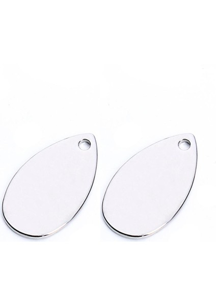 4X20X 10X18MM Metal Waterdrop Boş Damgalama Takılar Tag Kolye Takı Yapımı 4 Adet (Yurt Dışından)