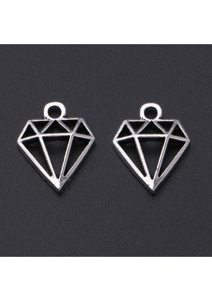 4X20 Adet Alaşım Elmas Şekilli Charms Kolye Dıy Takı Yapımı El Sanatları Için 4 Adet (Yurt Dışından) fırsatları