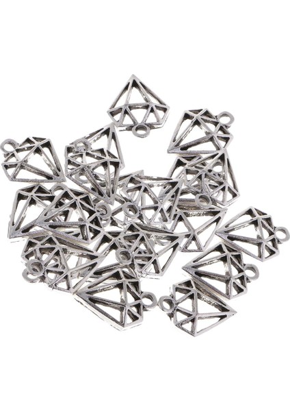 4X20 Adet Alaşım Elmas Şekilli Charms Kolye Dıy Takı Yapımı El Sanatları Için 4 Adet (Yurt Dışından) indirimleri