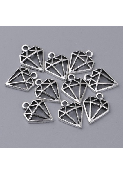 3X20 Adet Alaşım Elmas Şeklinde Charms Kolye Dıy Takı Yapımı El Sanatları 3 Adet (Yurt Dışından) modelleri