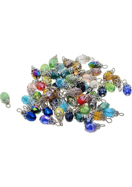 200X Kristal Cam Boncuk Charms Renkli Kolye Takı Yapımı Kolye (Yurt Dışından) fiyatları