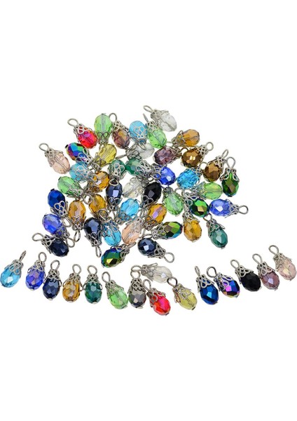200X Kristal Cam Boncuk Charms Renkli Kolye Takı Yapımı Kolye (Yurt Dışından) modelleri