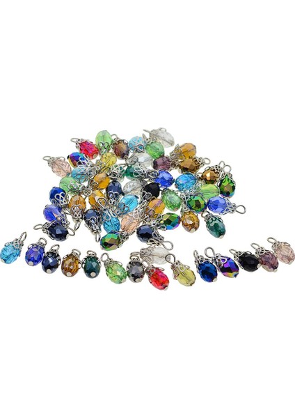 200X Kristal Cam Boncuk Charms Renkli Kolye Takı Yapımı Kolye (Yurt Dışından) fırsatları