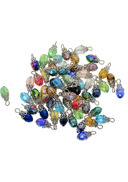 200X Kristal Cam Boncuk Charms Renkli Kolye Takı Yapımı Kolye (Yurt Dışından) indirimleri