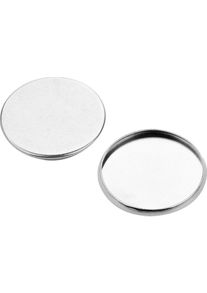 2x 20 Adet Paslanmaz Çelik Boş Yuvarlak Takı Yapımı Ayarları Cabochon Baz 12MM (Yurt Dışından)