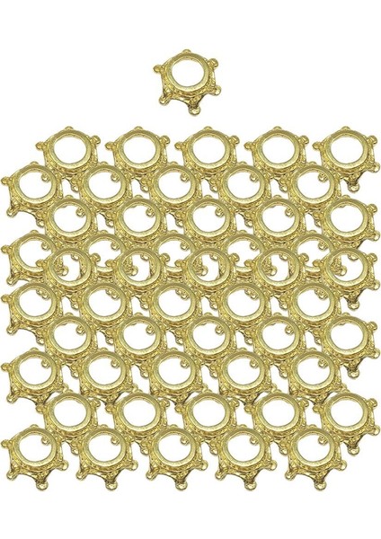 50PCS Taç Takılar Mücevher Yapım Kolye Küpeleri Altın Için Boncuklar (Yurt Dışından)