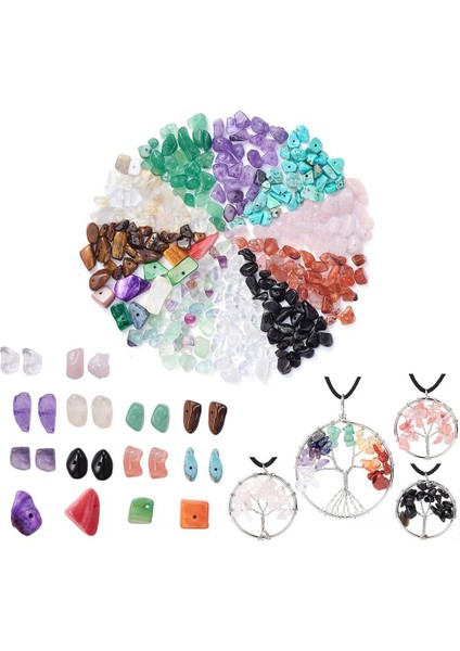 933PCS Düzensiz Cips Taş Boncuklar Kit Pensier Için Dıy Takı Bilezik Yapımı (Yurt Dışından) fiyatları
