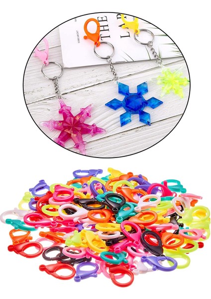 100PCS Istakoz Tokaları Kanca Dikiş Diy 35MM Plastik Çanta Anahtarlık (Yurt Dışından) fırsatları